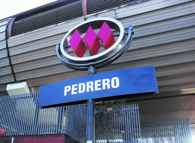 Estación Pedrero del Metro de Santiago.