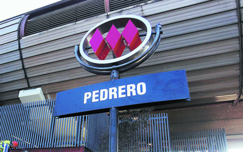 Estación Pedrero del Metro de Santiago.