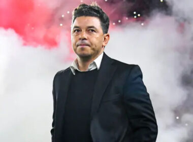 Primer plano de Marcelo Gallardo.