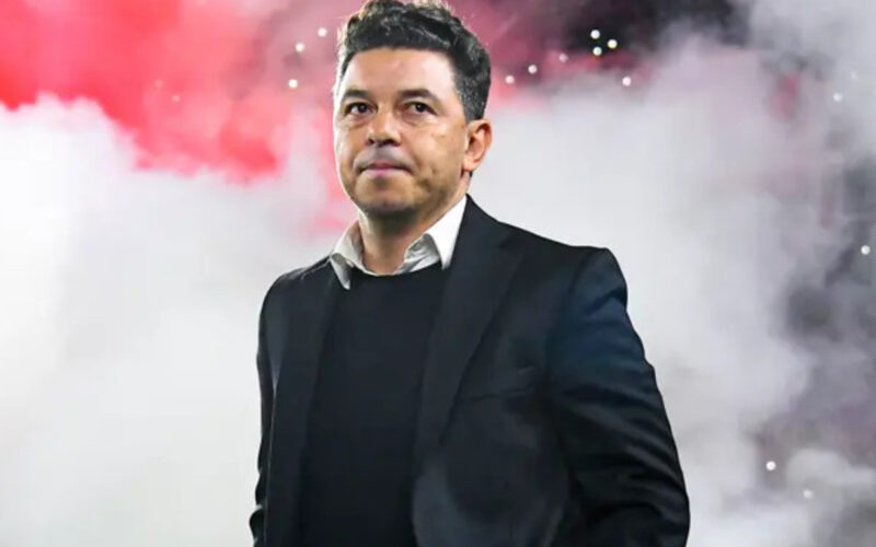 Primer plano de Marcelo Gallardo.