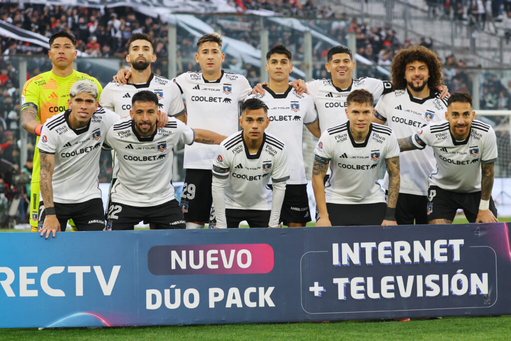 Futbol, Colo Colo vs Ñublense.
Fecha 22, Campeonato Nacional 2024.
Formacion de Colo Colo antes del partido contra Ñublense por la primera division en el estadio Monumental.
Santiago, Chile.
29/08/2024
Marcelo Hernandez/Photosport

Football, Colo Colo vs Nublense.
22th turn, 2024 National Championship.
Colo Colo's team before the game against Nublense for first division at the Monumental stadium.
Santiago, Chile.
29/08/2024
Marcelo Hernandez/Photosport