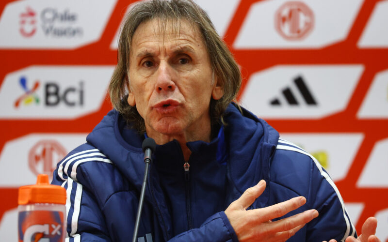 Primer plano de Ricardo Gareca.