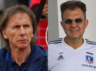 Primer plano a Ricardo Gareca y Aníbal Mosa.