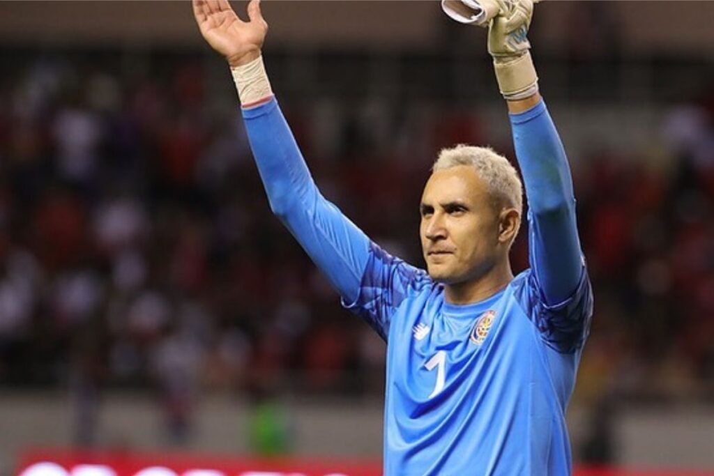 Keylor Navas con la camiseta de la Selección de Costa Rica.