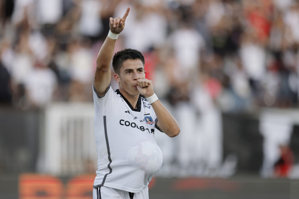 Matías Moya durante el partido de Colo-Colo frente a Huachipato