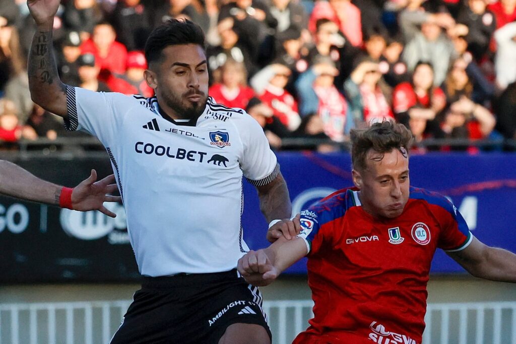 Marcos Bolados durante el partido de Unión la Calera vs Colo-Colo.