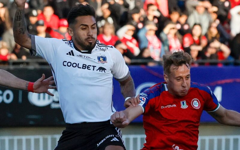 Marcos Bolados durante el partido de Unión la Calera vs Colo-Colo.