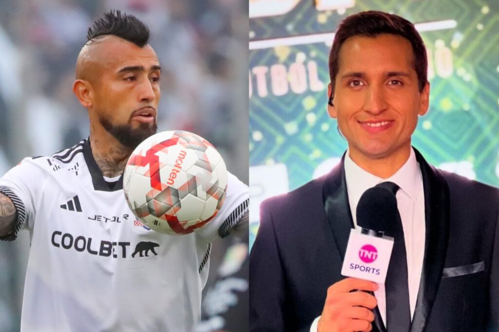 Primer plano a Arturo Vidal y Daniel Arrieta