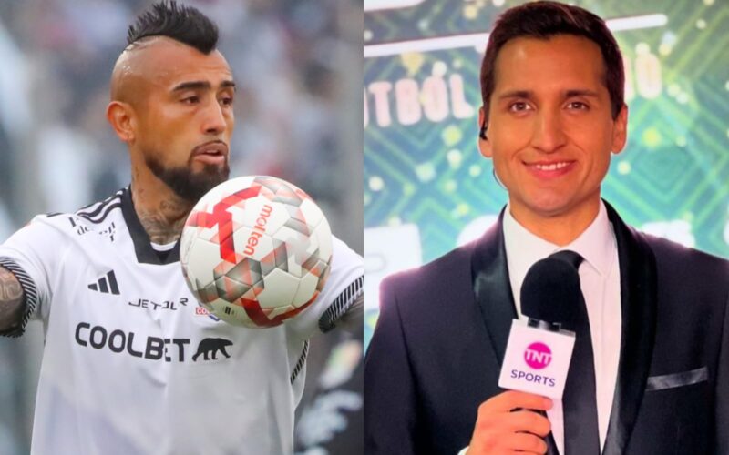 Primer plano a Arturo Vidal y Daniel Arrieta