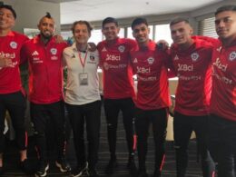 Jugadores de Colo-Colo en la Selección Chilena junto a Aníbal Mosa.