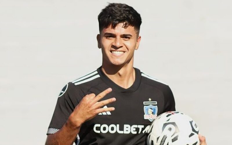 Primer plano a Matías Pinto celebrando un gol en la Copa Libertadores Sub-20.