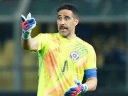 Claudio Bravo en la Selección Chilena.