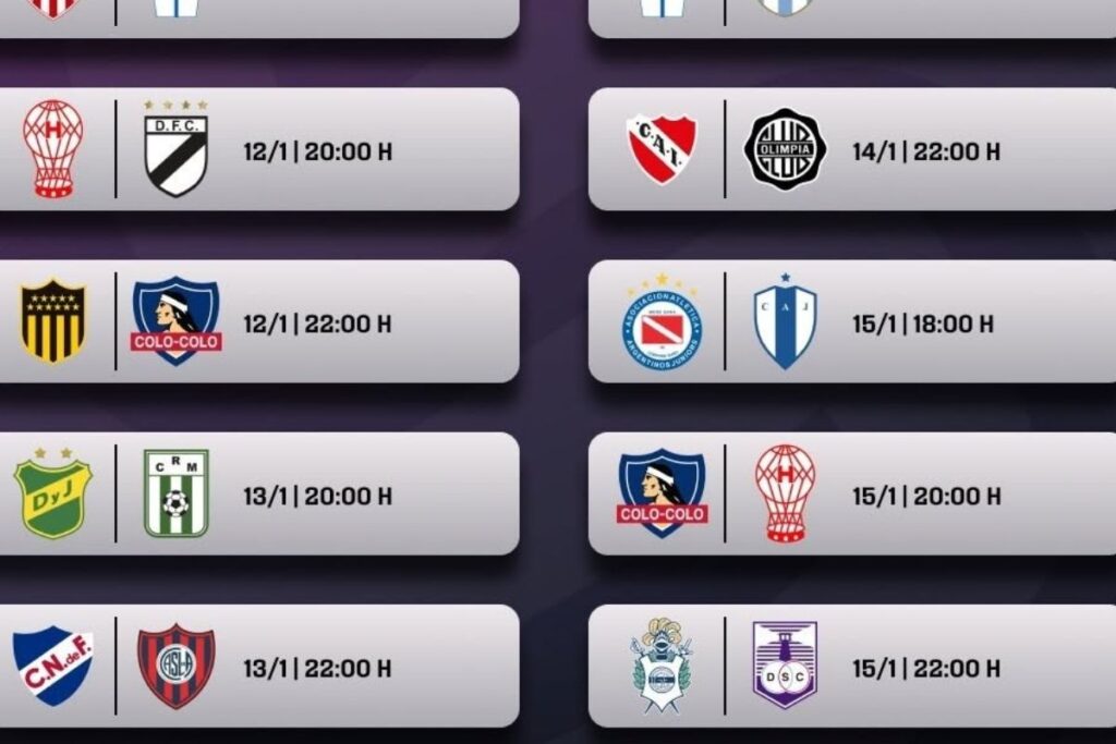 Programación de Colo-Colo en la Serie Río de La Plata