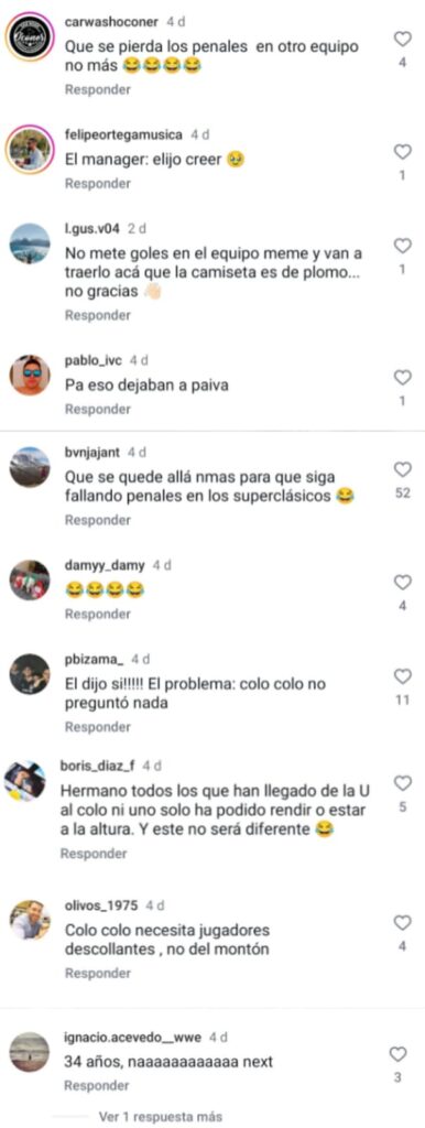 Hinchas de Colo-Colo se oponen a Cristian Palacios.