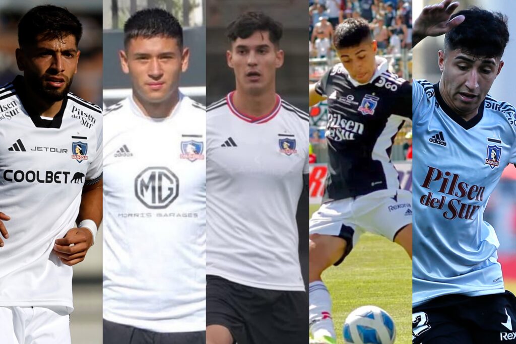 Jeyson Rojas, Nicolás Garrido, Darko Fiamengo, Pedro Navarro y Bryan Soto