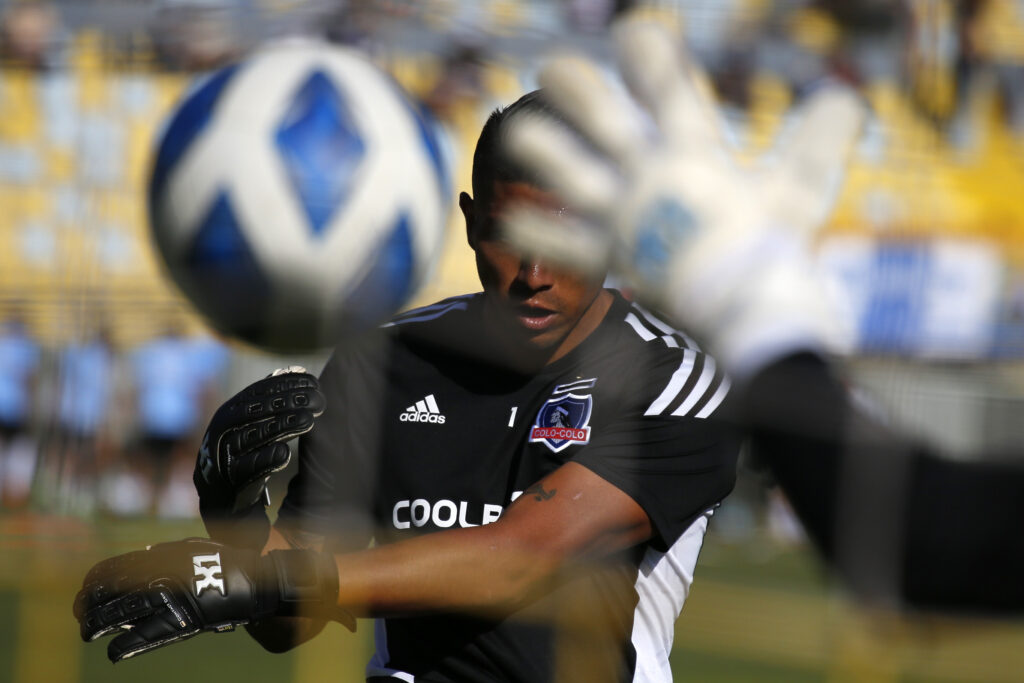 El portero de Colo-Colo, Brayan Cortés.