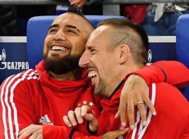 Arturo Vidal y Franck Ribéry en el Bayern Múnich.