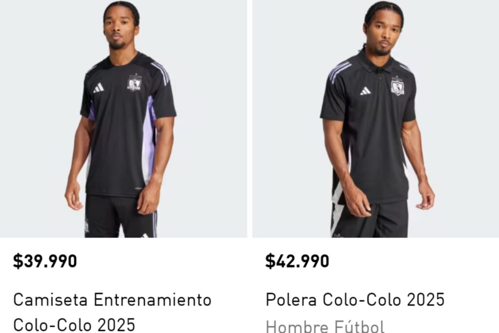 Camiseta de entrenamiento de Colo-Colo 2025.