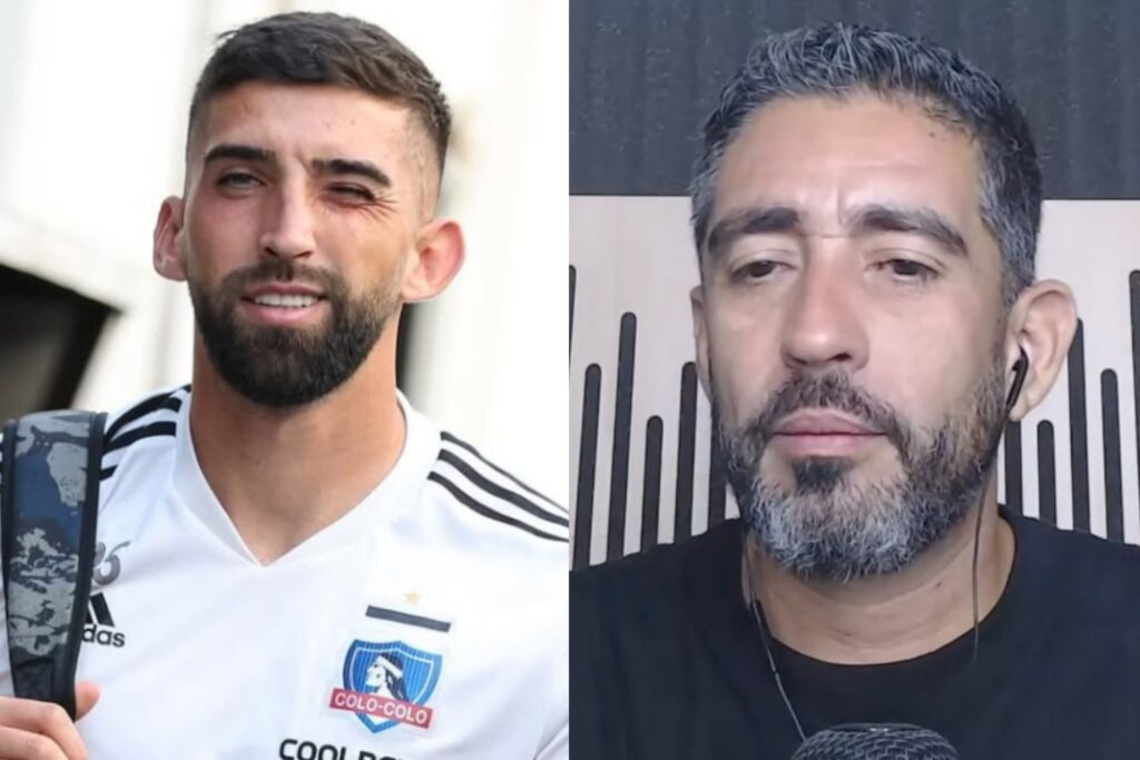 Edson Figueroa y Emiliano Amor con la camiseta de Colo-Colo.