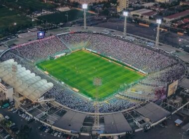 Vista aérea del Estadio Monumental.