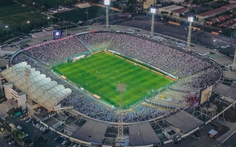 Vista aérea del Estadio Monumental.