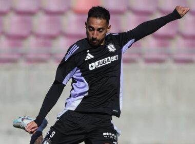 Javier Correa durante la pretemporada de Colo-Colo en La Serena.