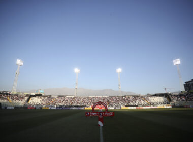 Estadio Monumental antes del inicio del partido entre Colo-Colo y Deportes Limache por Copa Chile.