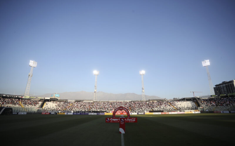 Estadio Monumental antes del inicio del partido entre Colo-Colo y Deportes Limache por Copa Chile.