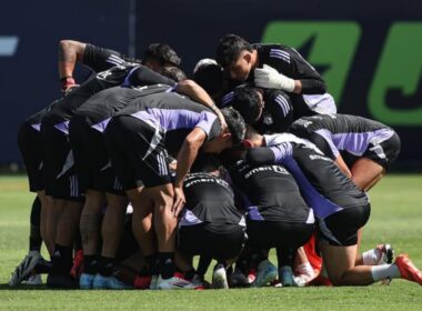 Plantel de Colo-Colo en un entrenamiento