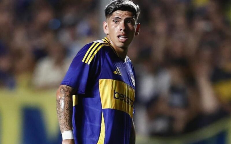 Carlos Palacios con la camiseta de Boca Juniors