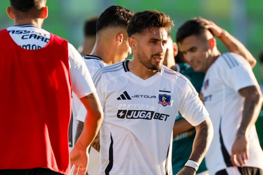 Marcos Bolados y Sebastián Vegas tras el final del partido ante Santiago Wanderers.