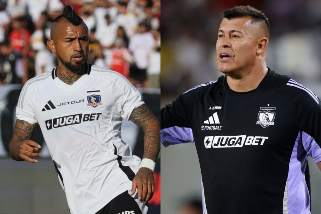 Arturo Vidal y Jorge Almirón