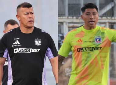 Jorge Almirón y Brayan Cortés en Colo-Colo