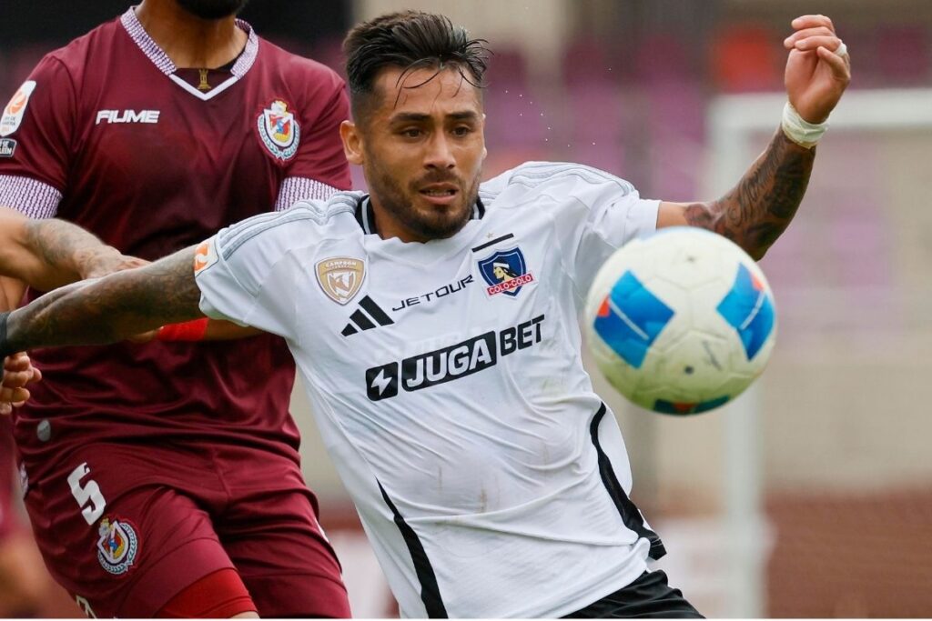 Marcos Bolados en el duelo de Colo-Colo frente a Deportes La Serena.