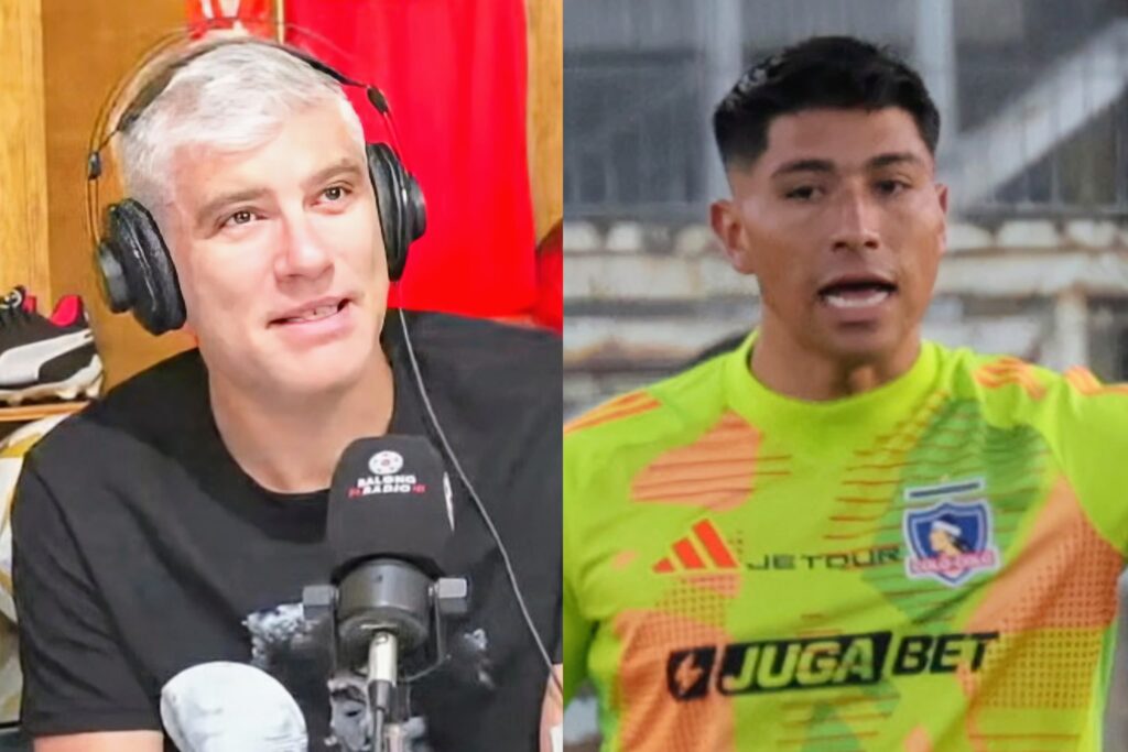 Manuel de Tezanos y Brayan Cortés con la camiseta de Colo-Colo.