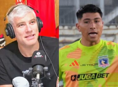 Manuel de Tezanos y Brayan Cortés con la camiseta de Colo-Colo.