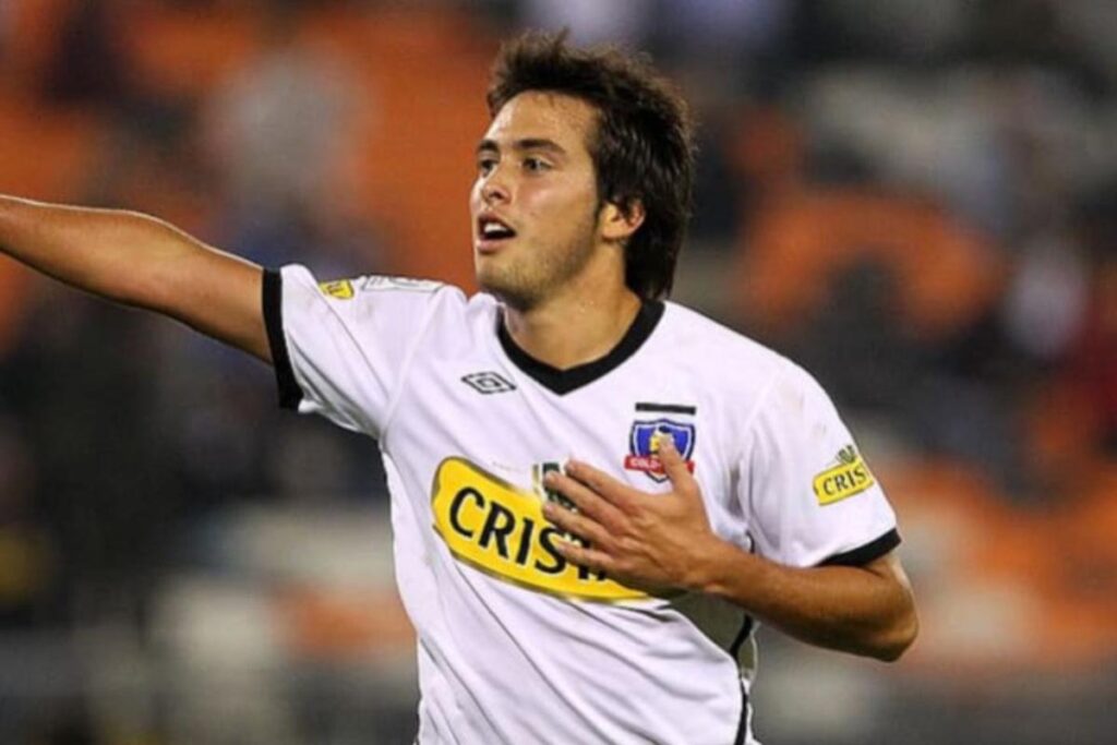 Cristóbal Jorquera con la camiseta de Colo-Colo.