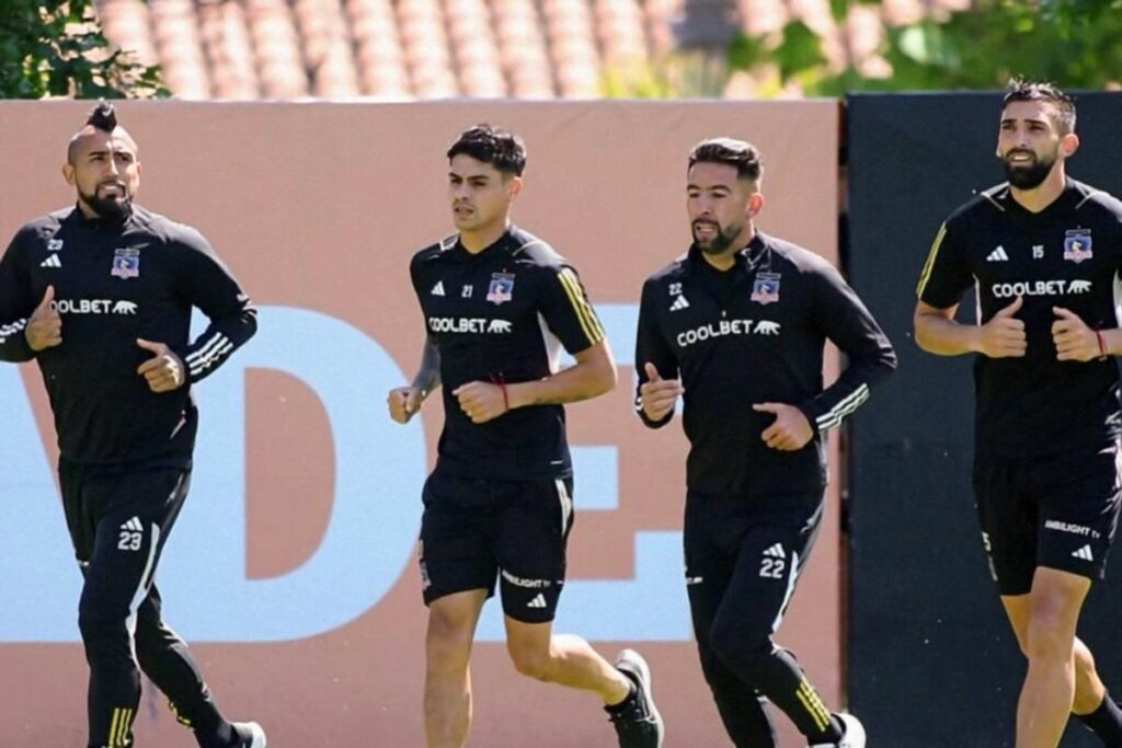 Entrenamiento de Colo-Colo en el Estadio Monumental.